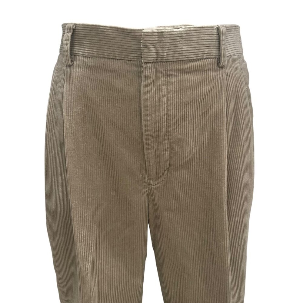 Banana Republic Smithfield Corduroy Pants 35x32 Khaki Cotton Classic Versatile - Picture 10 of 10